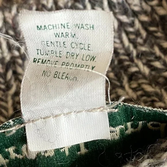 Vintage GreatLand Wool Henley Grandpa Sweater Aprés-Ski Coast Cabin Nautical-XL - Picture 10 of 10